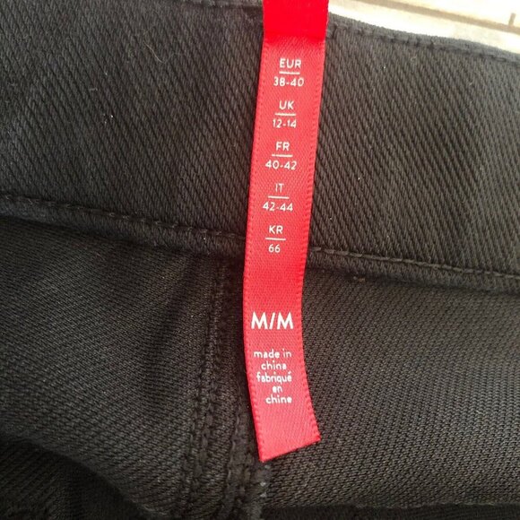 Spanx Pull On Jean-ish Ankle Leggings Jeans Women Size Medium Black - Picture 8 of 11